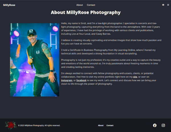 MillyRose Photography screenshot